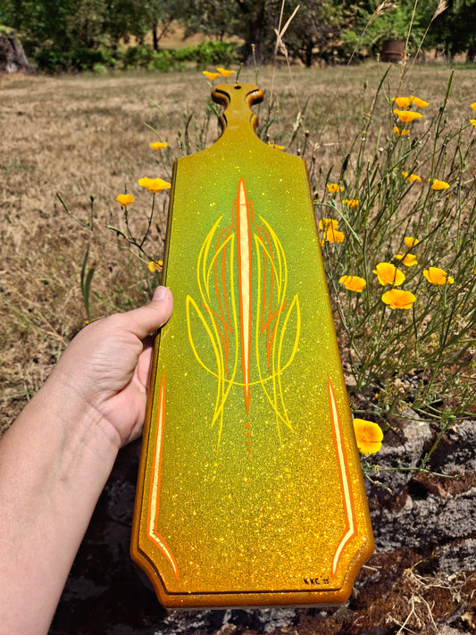 Golden Candy Pinstriped Paddle With or Without Bottle Opener