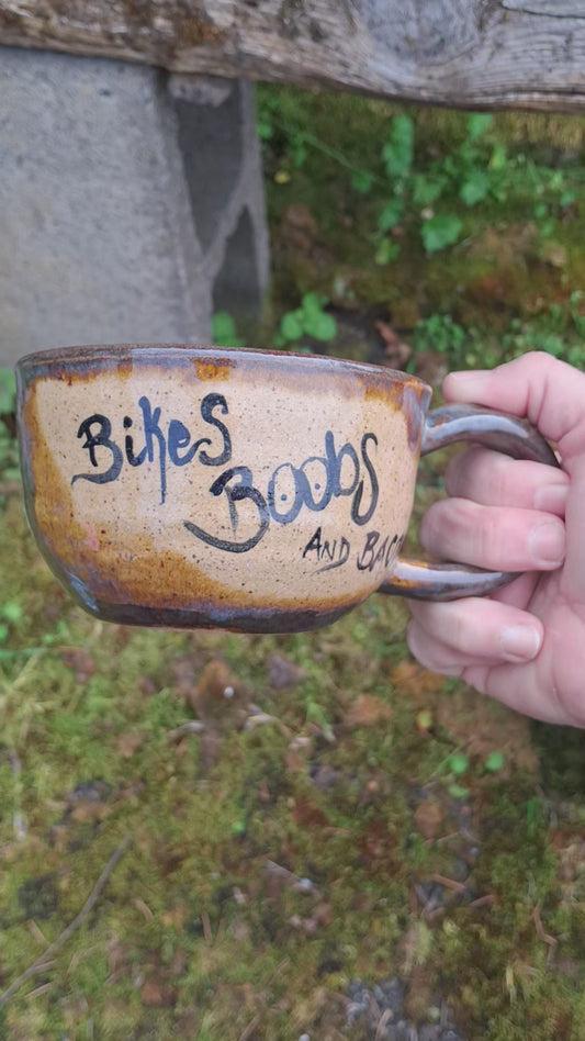 13 ounce Bikes, Boobs, & Bacon Ceramic Mug