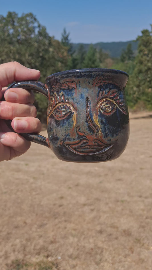 LIC 12 oz Carved Face Mug