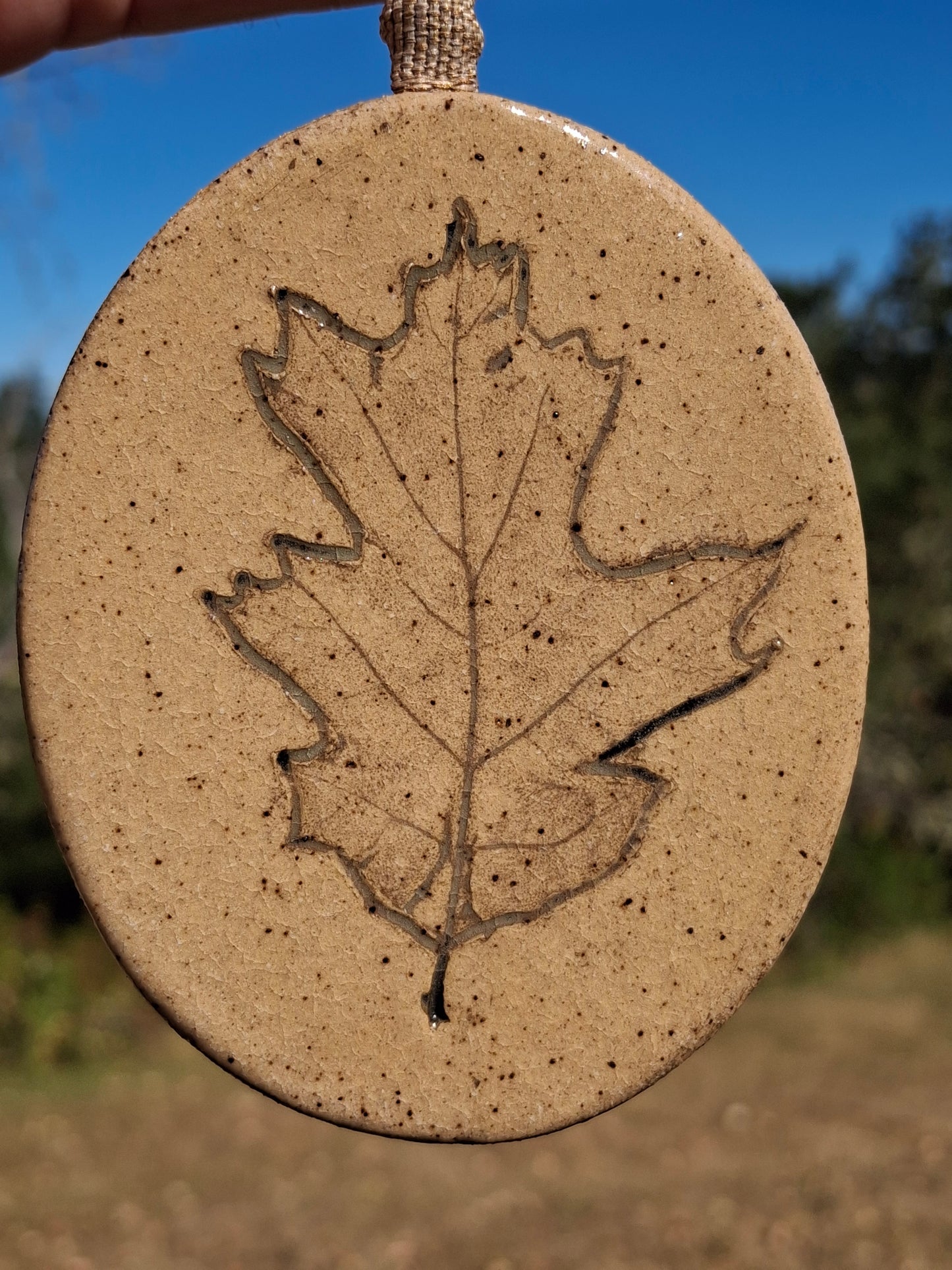 LIC Small Fig Leaf or Oak Leaf Wall Hang