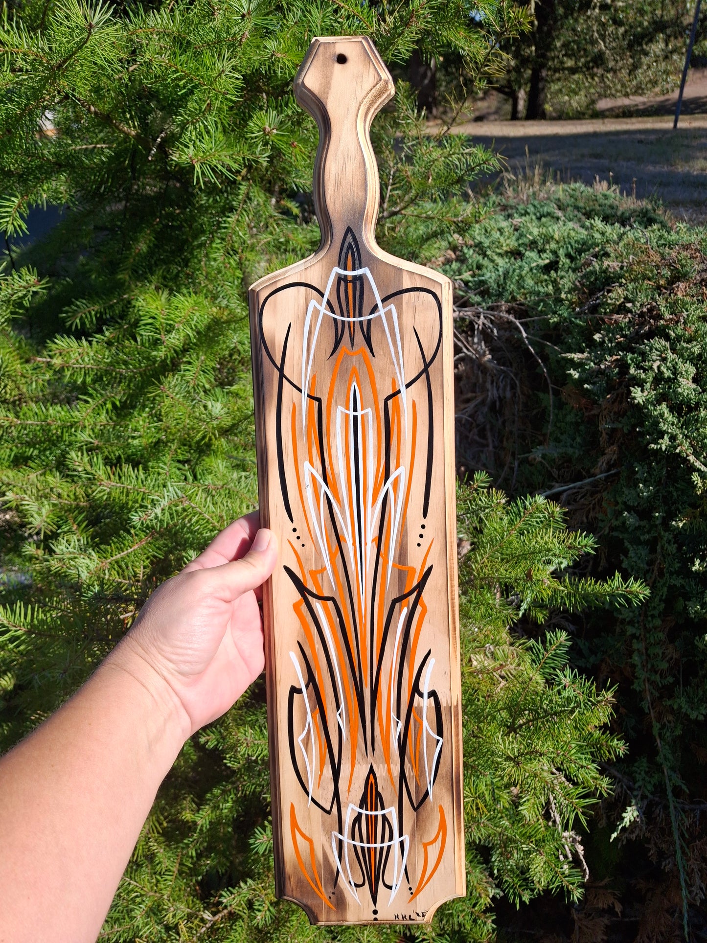 HD Themed Pinstriped Paddle With or Without Bottle Opener #2