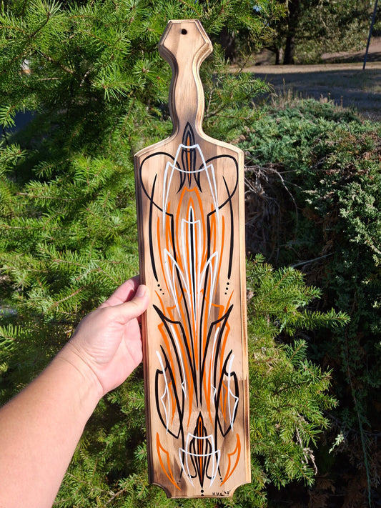 HD Themed Pinstriped Paddle With or Without Bottle Opener #2
