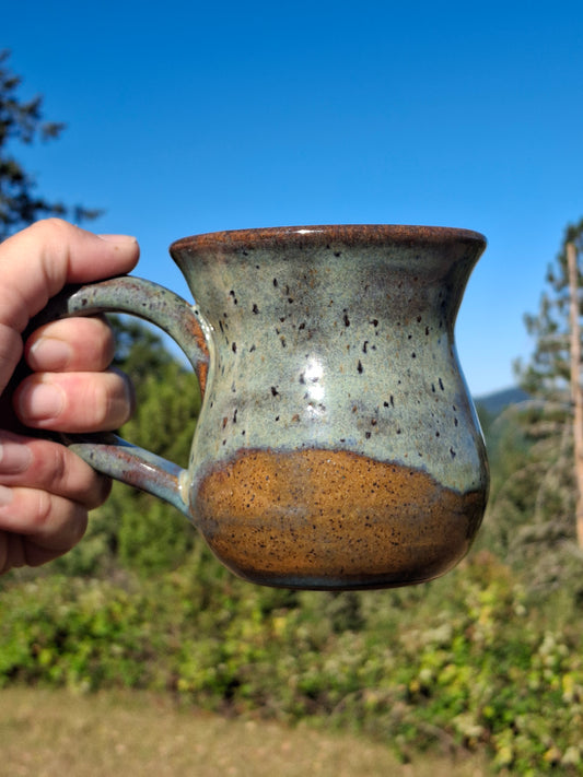 LIC 14 oz Blue & Green Coffee Mug