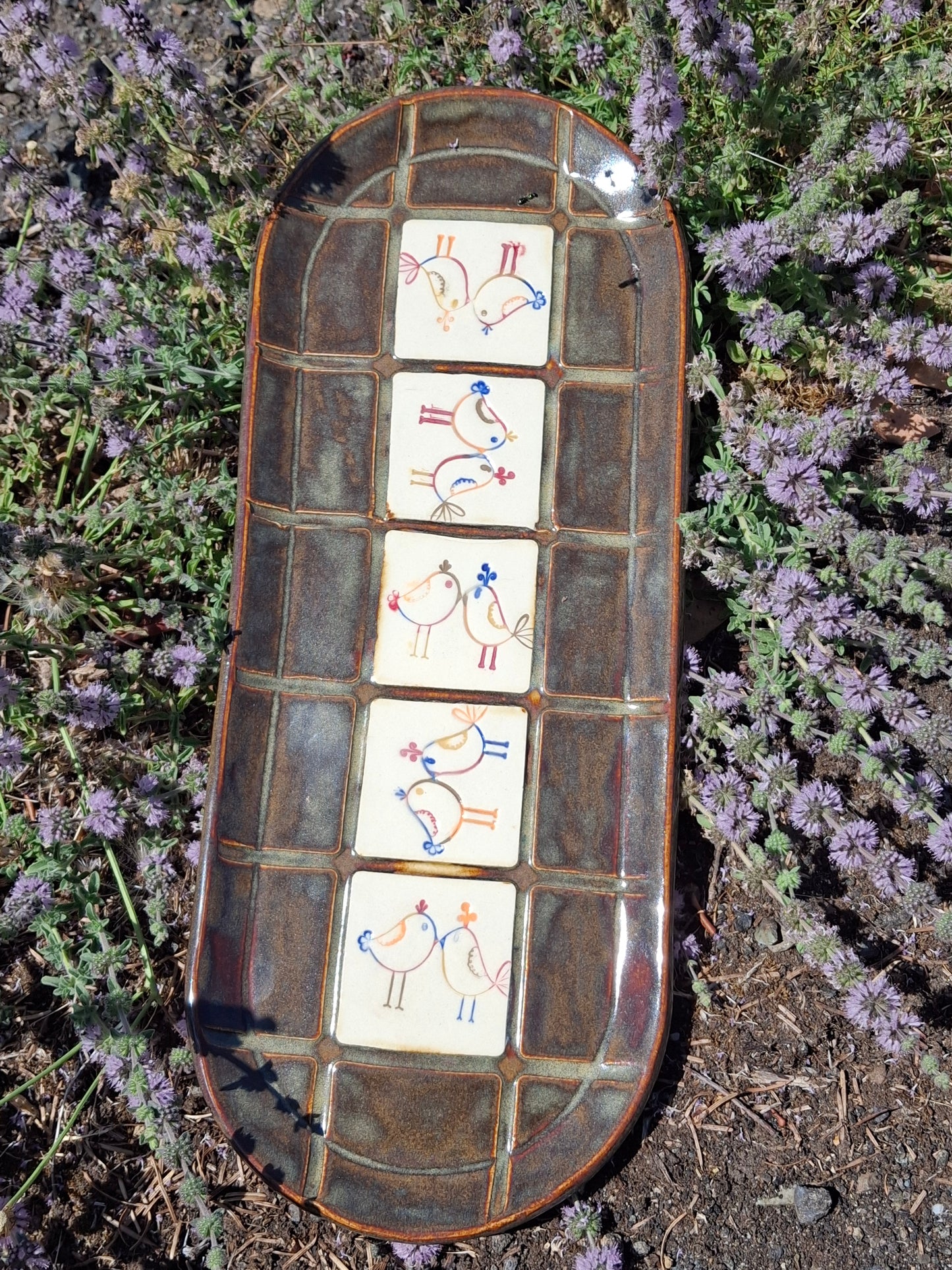 LIC 12" Lover Birds Platter