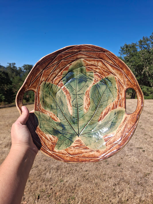 LIC Fig Leaf Platter