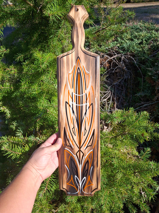 HD Themed Pinstriped Paddle With or Without Bottle Opener #1