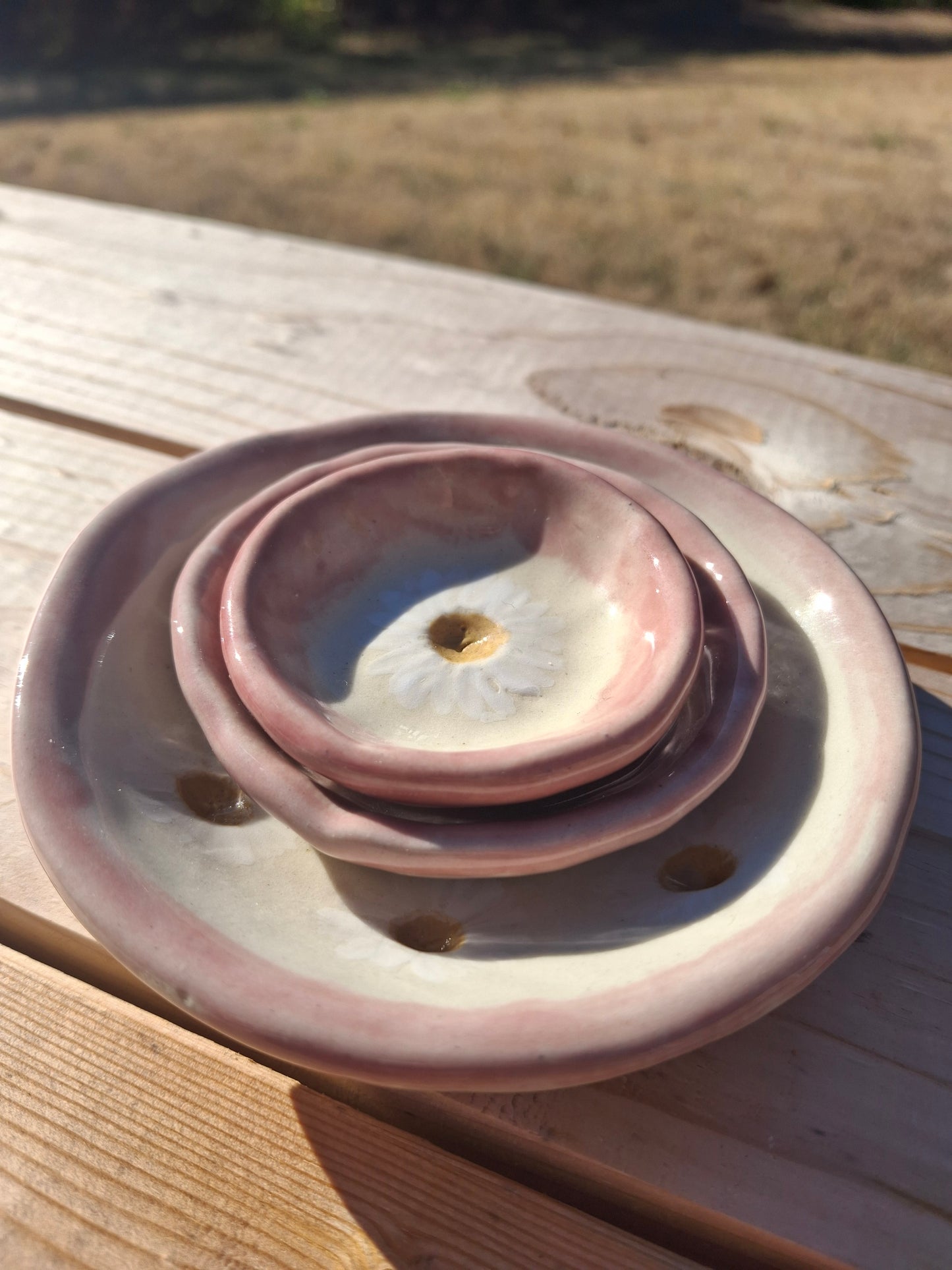 LIC Pink & Daisy Spoonrests