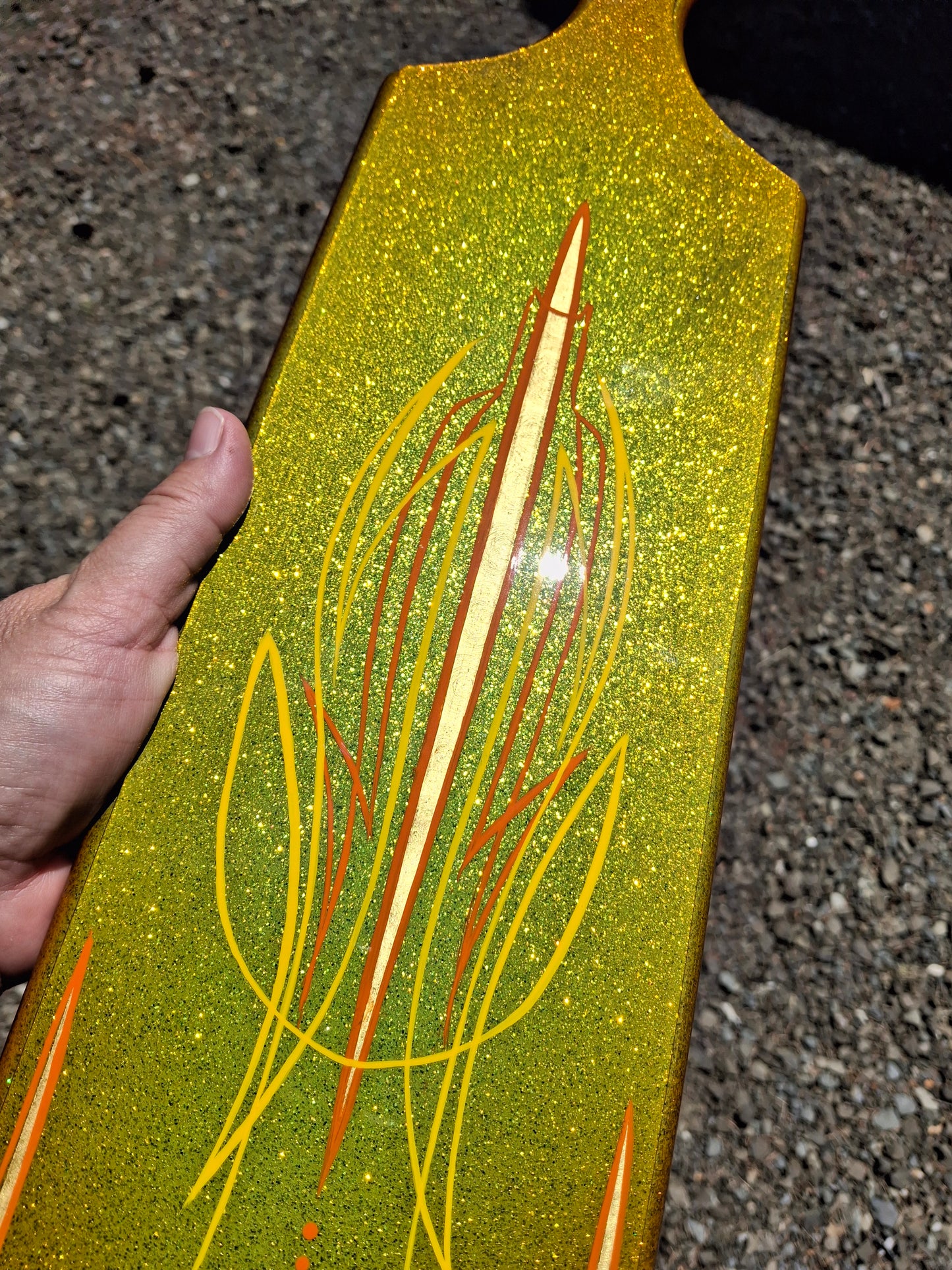 Golden Pinstriped Paddle