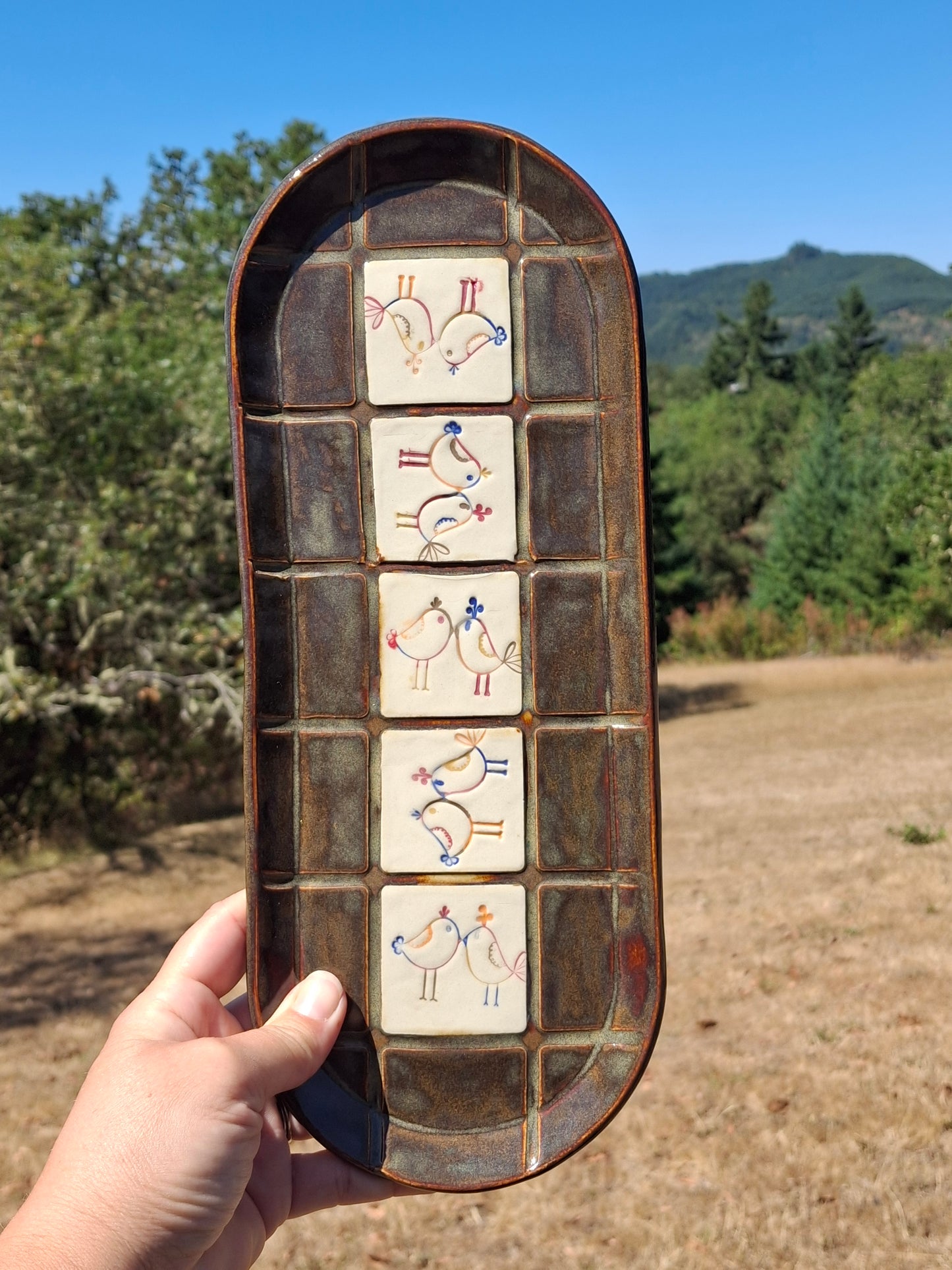 LIC 12" Lover Birds Platter
