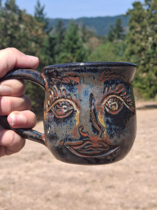 LIC 12 oz Carved Face Mug